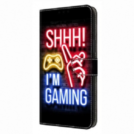 Lærdeksel Folio Deksel Xiaomi Redmi Note 14 Pro 4g Mobildeksel Neonmønster