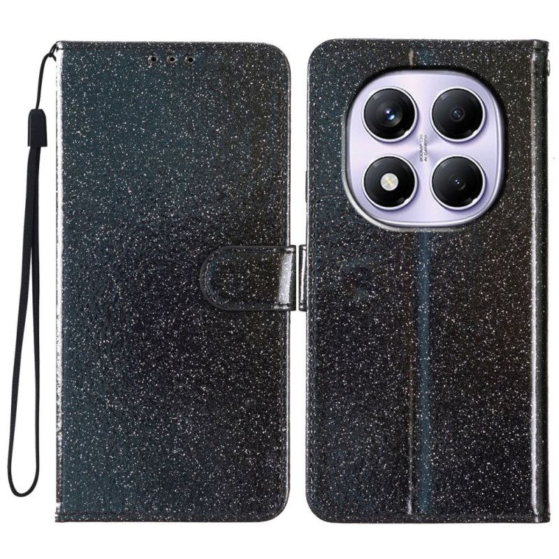 Lærdeksel Folio Deksel Xiaomi Redmi Note 14 Pro 4g Paljetter