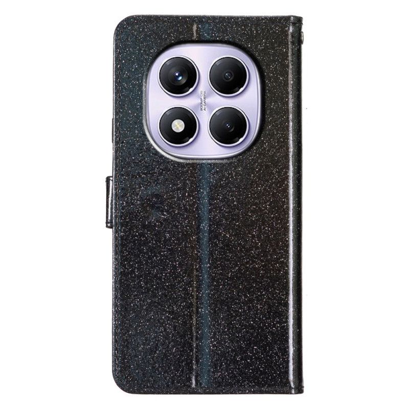 Lærdeksel Folio Deksel Xiaomi Redmi Note 14 Pro 4g Paljetter