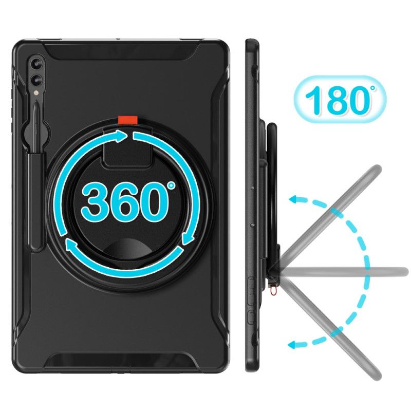 Deksel Samsung Galaxy Tab S10 Ultra Mobildeksel Roterende Ringstativ