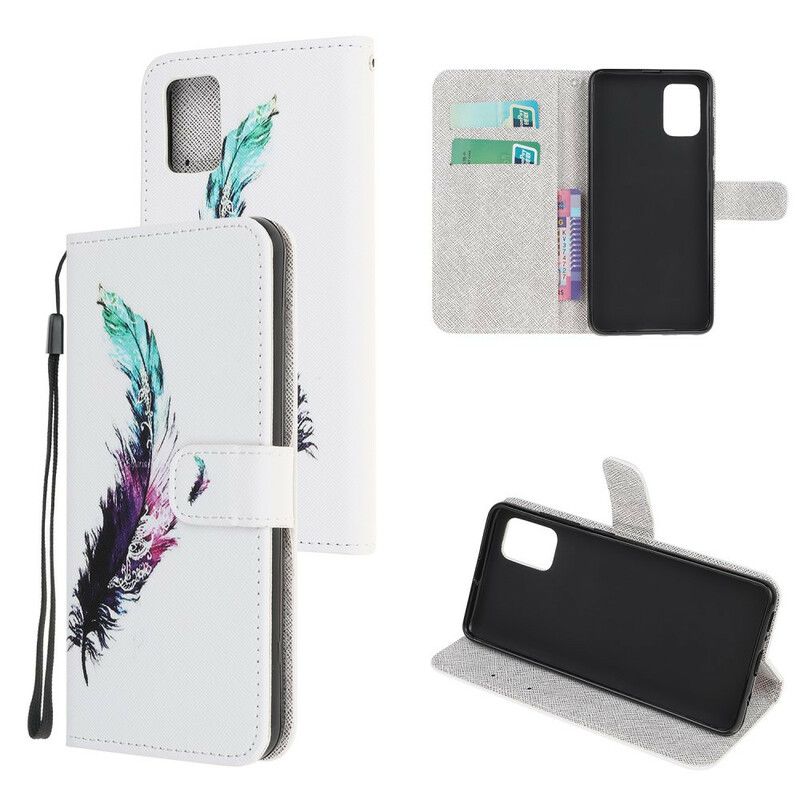 Folio Deksel Til Samsung Galaxy A52 4G / A52 5G / A52s 5G Med Kjede Thongfjær
