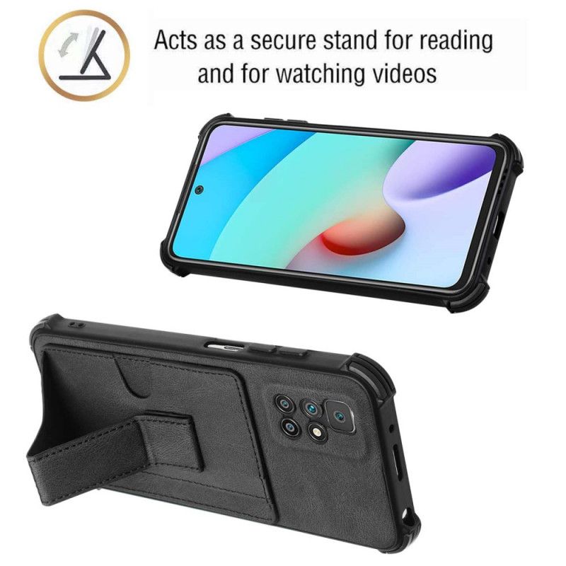 Deksel Til Xiaomi Redmi 10 Skinnholder Og Kortholder