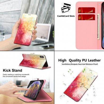 Folio Deksel Til Xiaomi Redmi 10 Akvarell