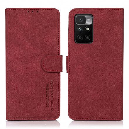 Folio Deksel Til Xiaomi Redmi 10 Skinneffekttekstur Khazneh