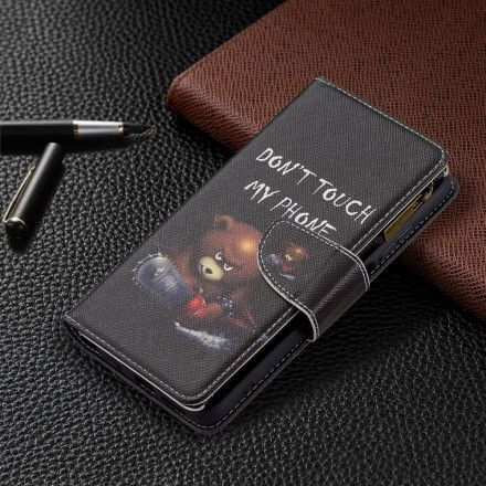 Lærdeksel Til Xiaomi Redmi 10 Bear Glidelåslomme