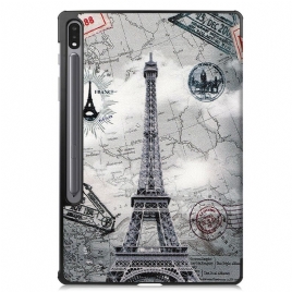 Beskyttelse Deksel Til Samsung Galaxy Tab S7 FE Stylusholder Til Eiffeltårnet