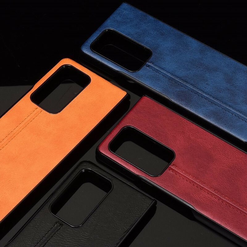 Deksel Til Samsung Galaxy Z Fold 2 Søm Skinneffekt