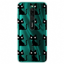 Deksel Til Xiaomi Redmi 8 Flere Svarte Katter