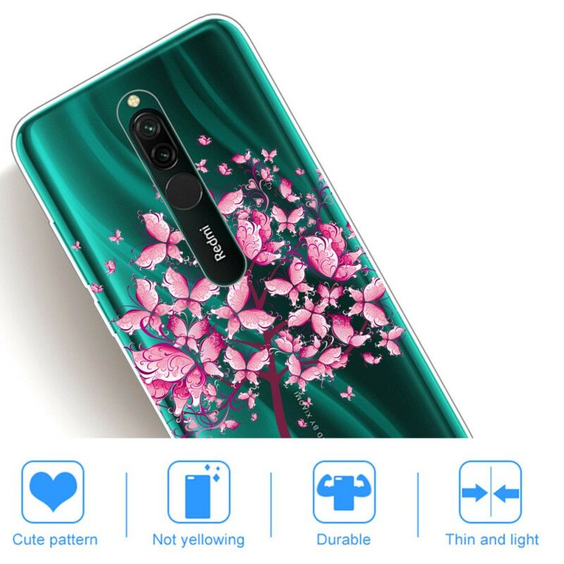 Deksel Til Xiaomi Redmi 8 Rosa Tretopp