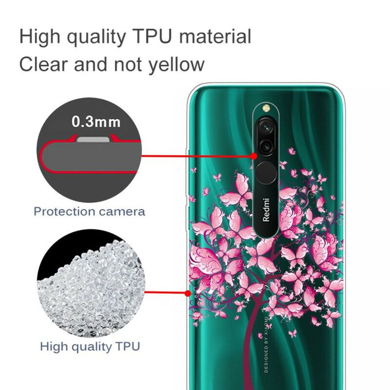 Deksel Til Xiaomi Redmi 8 Rosa Tretopp