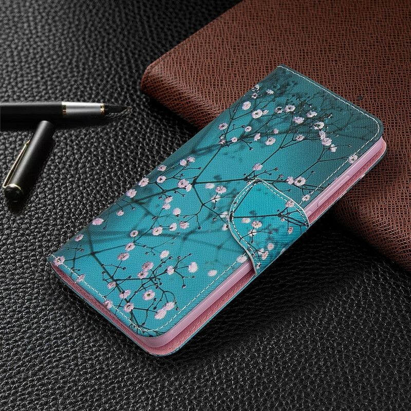 Folio Deksel Til Xiaomi Redmi 8 Blomstrende Tre