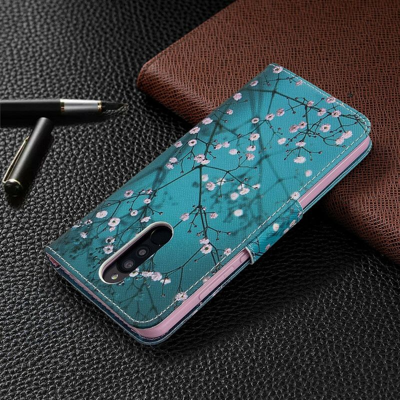 Folio Deksel Til Xiaomi Redmi 8 Blomstrende Tre
