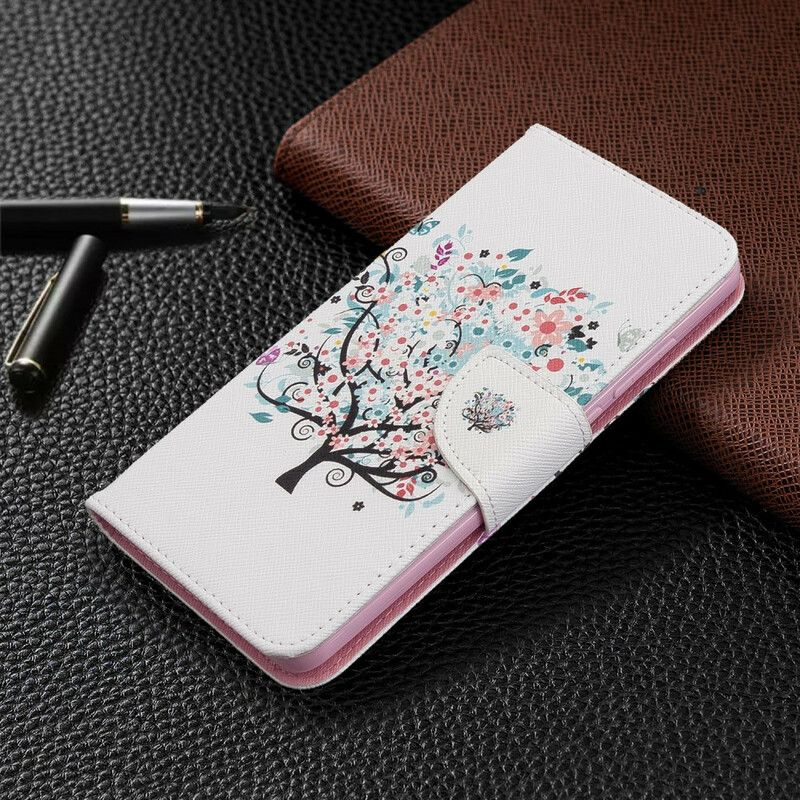 Folio Deksel Til Xiaomi Redmi 8 Blomstret Tre