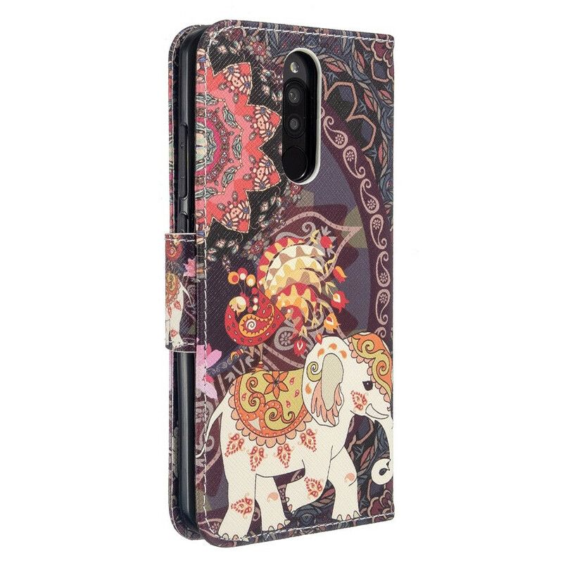 Folio Deksel Til Xiaomi Redmi 8 Indiske Elefanter