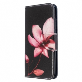 Folio Deksel Til Xiaomi Redmi 8 Rosa Blomst