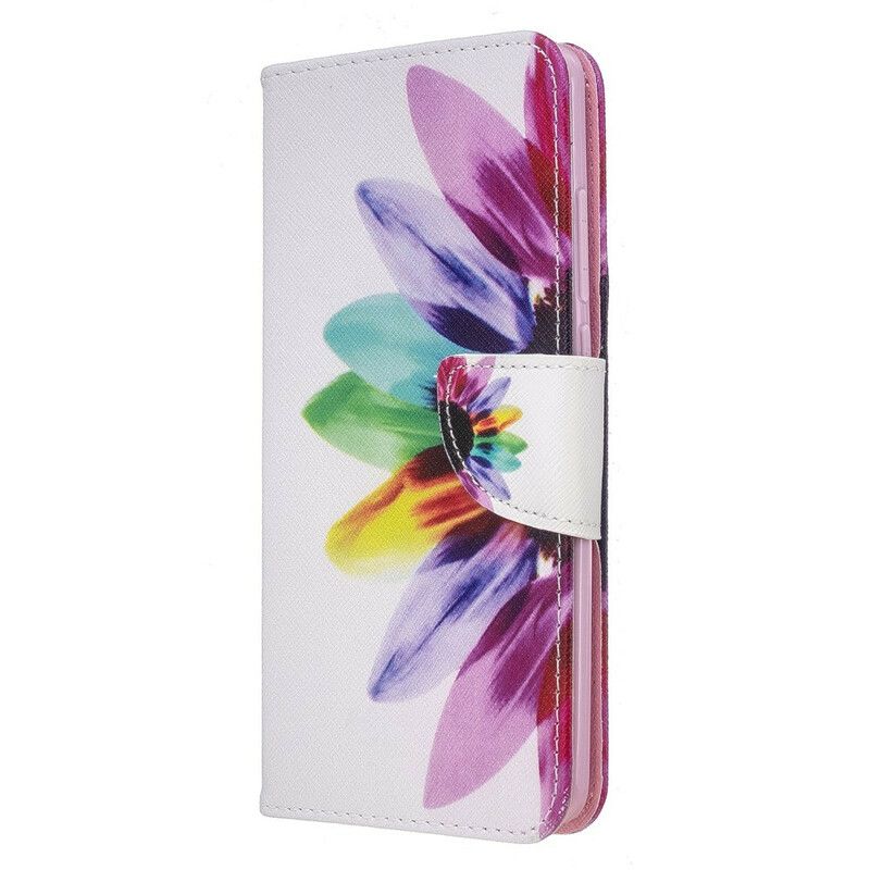 Lærdeksel Til Xiaomi Redmi 8 Akvarellblomst