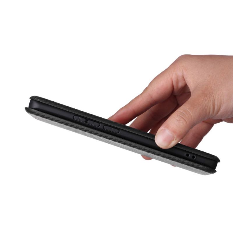 Folio Deksel Lær Realme 14 Pro 5g Mobildeksel Karbonfiber