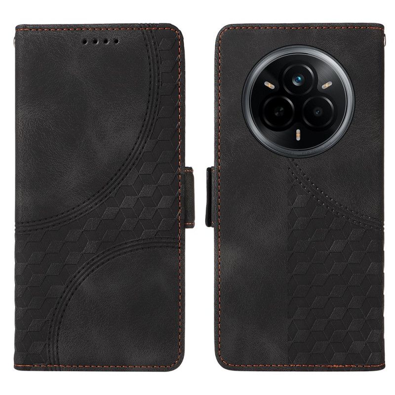 Folio Deksel Realme 14 Pro 5g Diamantdesign Beskyttelse Deksel