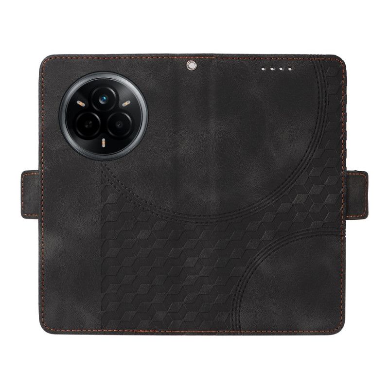 Folio Deksel Realme 14 Pro 5g Diamantdesign Beskyttelse Deksel