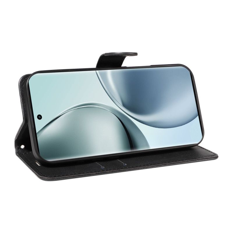 Folio Deksel Realme 14 Pro 5g Ensfarget Kunstskinn Beskyttelse Deksel