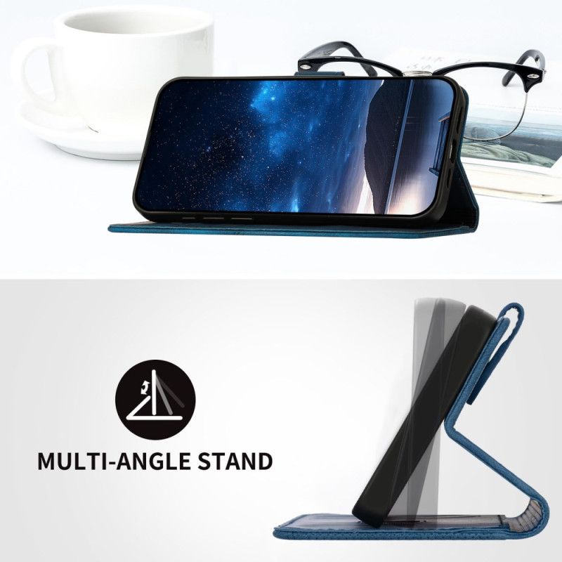 Folio Deksel Til Realme 14 Pro 5g Geometriske Sommerfugler Med Stropp