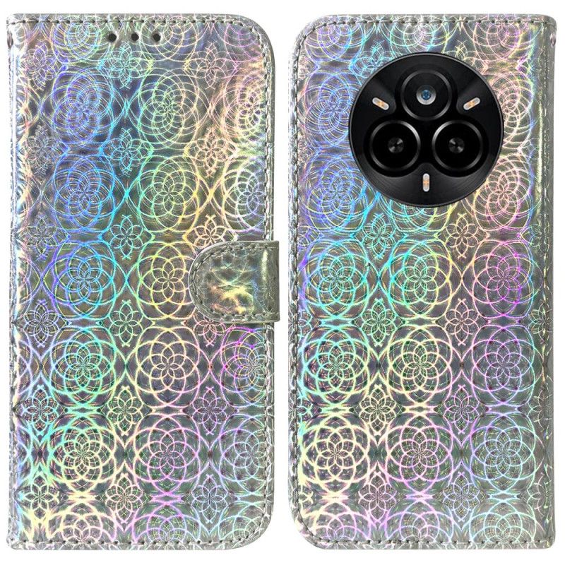 Lærdeksel Folio Deksel Realme 14 Pro 5g Blomsterstil