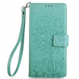 Lærdeksel Folio Deksel Realme 14 Pro 5g Hjort Og Tre