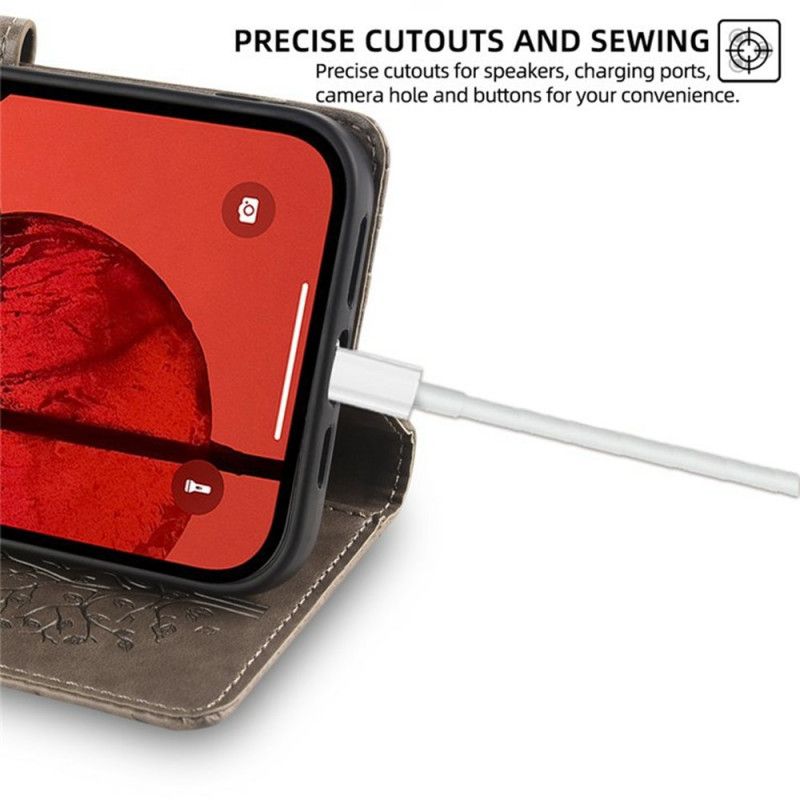 Lærdeksel Folio Deksel Realme 14 Pro 5g Hjort Og Tre