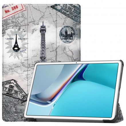 Beskyttelse Deksel Til Huawei MatePad 11 Retro Eiffeltårnet
