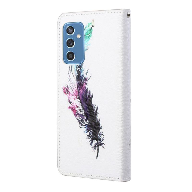 Folio Deksel Til Samsung Galaxy M52 5G Med Kjede Thongfjær