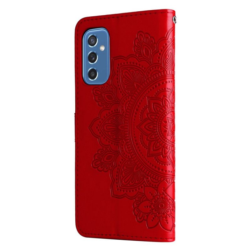 Lærdeksel Til Samsung Galaxy M52 5G Blomstermandala