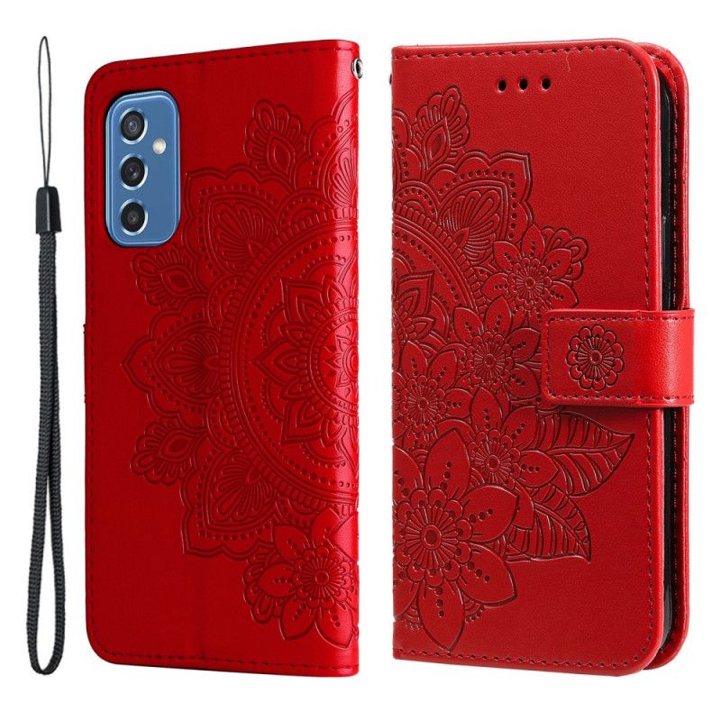 Lærdeksel Til Samsung Galaxy M52 5G Blomstermandala