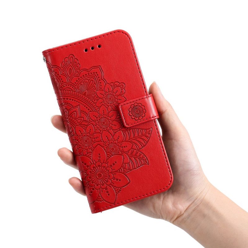 Lærdeksel Til Samsung Galaxy M52 5G Blomstermandala
