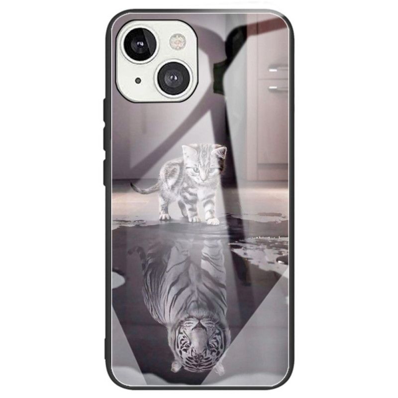 Deksel Til iPhone 14 Kitten Dream Herdet Glass