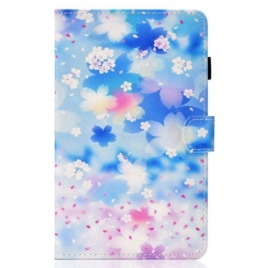 Folio Deksel Til Samsung Galaxy Tab S8 / Tab S7 Akvarell Blomster