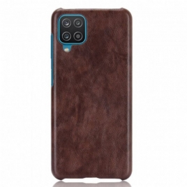 Deksel Til Samsung Galaxy M12 / A12 Litchi Skinneffekt
