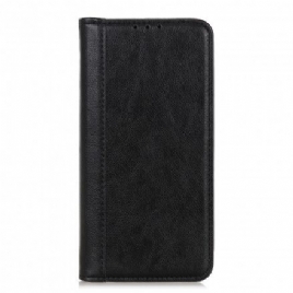 Beskyttelse Deksel Til Sony Xperia 5 III Folio Deksel Klassisk Split Litchi Leather