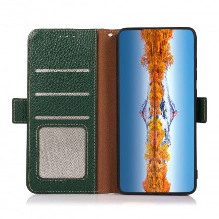 Folio Deksel Til Sony Xperia 5 III Liche Leather Khazneh Rfid