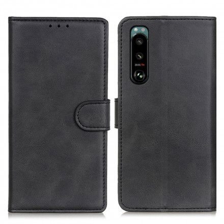 Folio Deksel Til Sony Xperia 5 III Matt Skinneffekt
