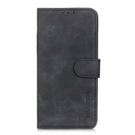 Folio Deksel Til iPhone 12 / 12 Pro Vintage Skinneffekt Khazneh