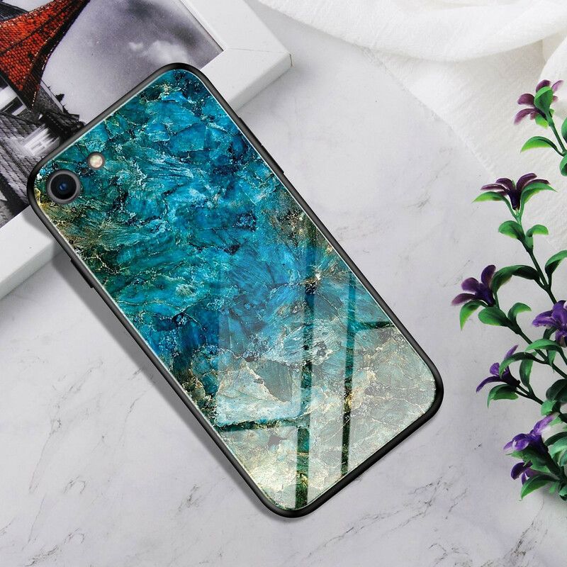 Deksel Til iPhone SE 3 / SE 2 / 8 / 7 Premium Farger Herdet Glass