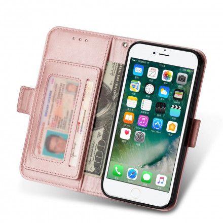 Folio Deksel Til iPhone SE 3 / SE 2 / 8 / 7 Med Kjede Mandala Dekorasjon Med Stropp