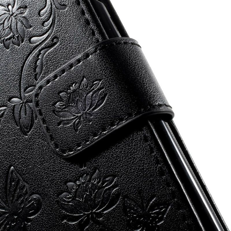 Lærdeksel Til iPhone SE 3 / SE 2 / 8 / 7 Med Kjede Floral Strappy