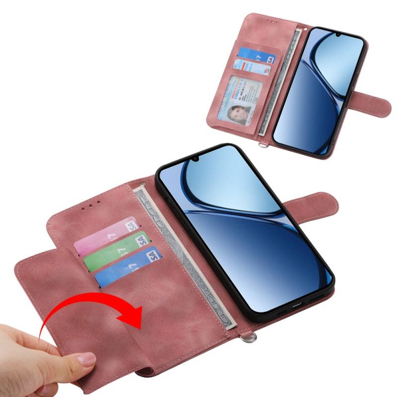 Lærdeksel Folio Deksel Oppo Reno 13 Pro 5g Blomstermønster Med Skulderstropp