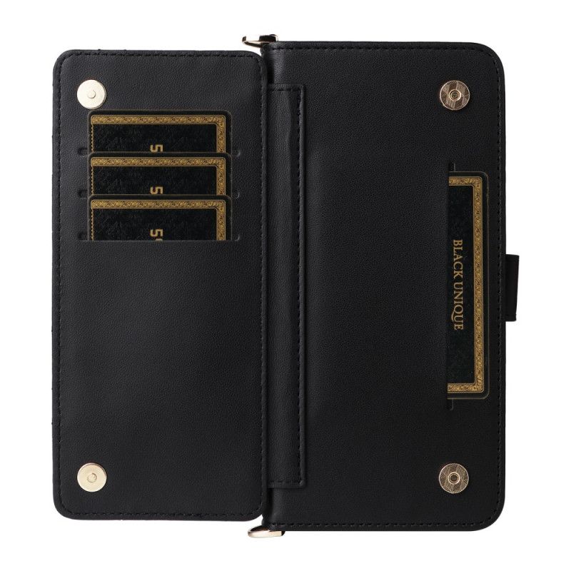 Lærdeksel Folio Deksel Oppo Reno 13 Pro 5g Mobildeksel Skulderstropp I Retrodesign