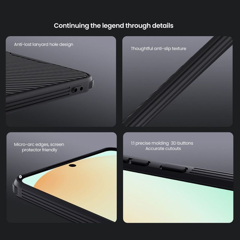 Deksel Samsung Galaxy S25 5g Edge Camshield Pro Med Skyvedeksel For Kamera Nillkin