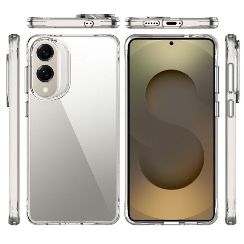 Deksel Samsung Galaxy S25 5g Edge Forsterket Gjennomsiktig