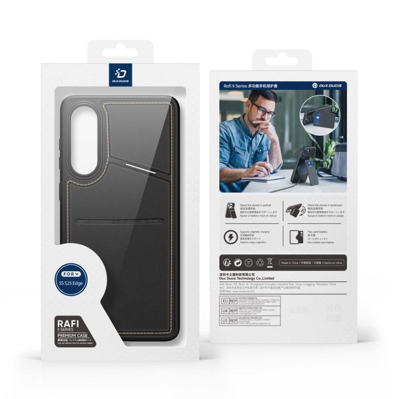 Deksel Samsung Galaxy S25 5g Edge Magnetisk Med Kortholder