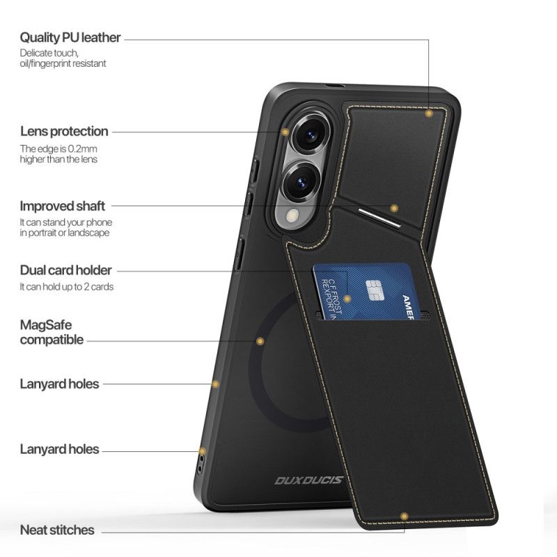 Deksel Samsung Galaxy S25 5g Edge Magnetisk Med Kortholder