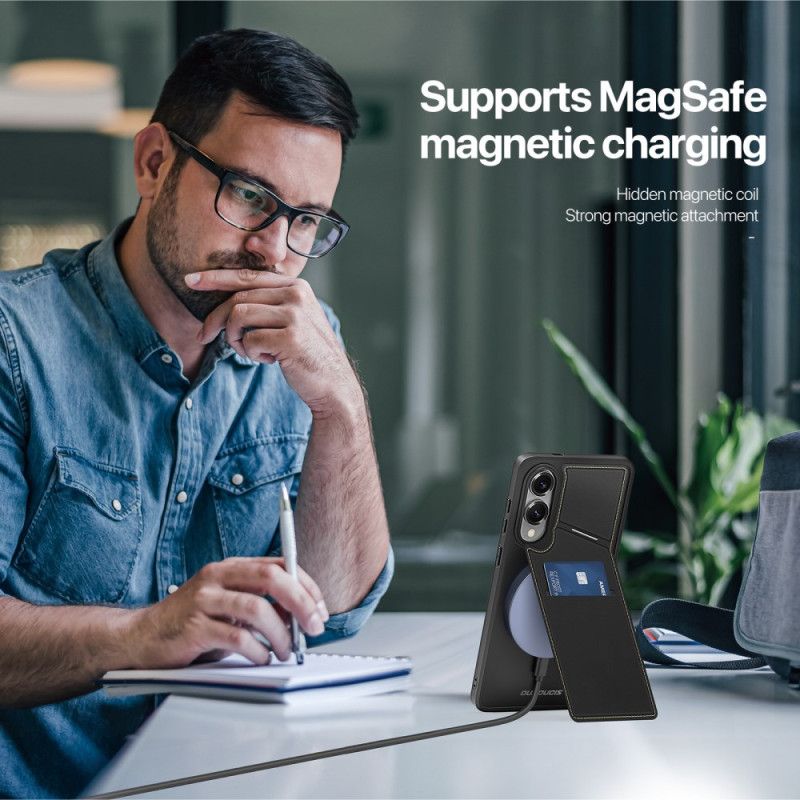 Deksel Samsung Galaxy S25 5g Edge Magnetisk Med Kortholder